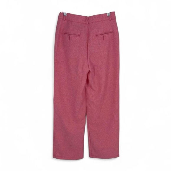 Nasty Gal Pink High-Rise Straight Leg Trousers - Picture 3 of 7